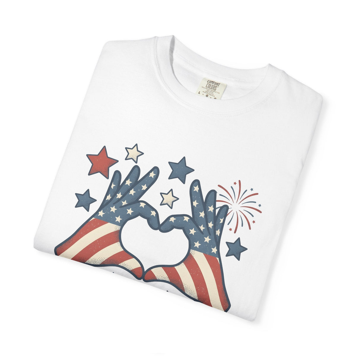 Patriotic Palms Shirt 4th Of July Event Unisex Gift Hand product image 5