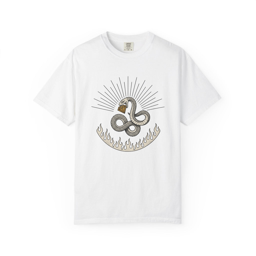 Serpent Art Shirt Boho Chic Occult Unisex Gift Line Tee product image 1