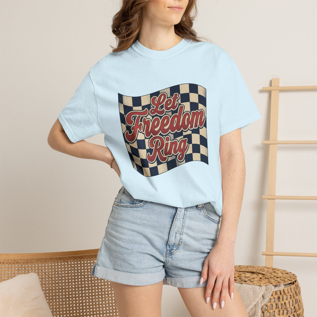 Flag Checkered Shirt America Independence Unisex Gift product image 9