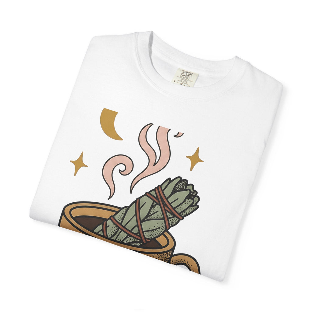 Sage Stick Mug Shirt Boho Chic Spells Unisex Gift Sketch Tee Smudging T-Shirt
