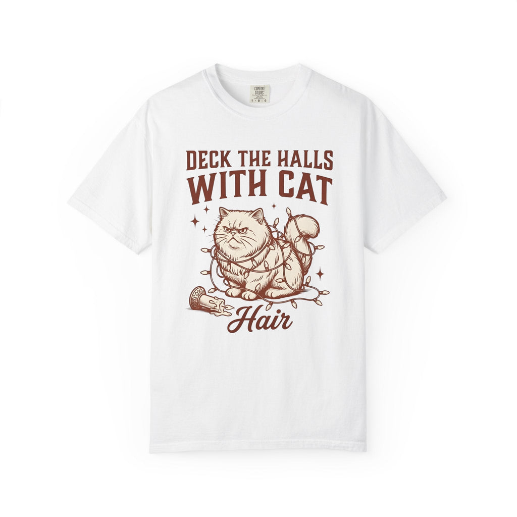 Grumpy Feline Shirt Cat Winter Unisex Gift Distressed Tee product image 1