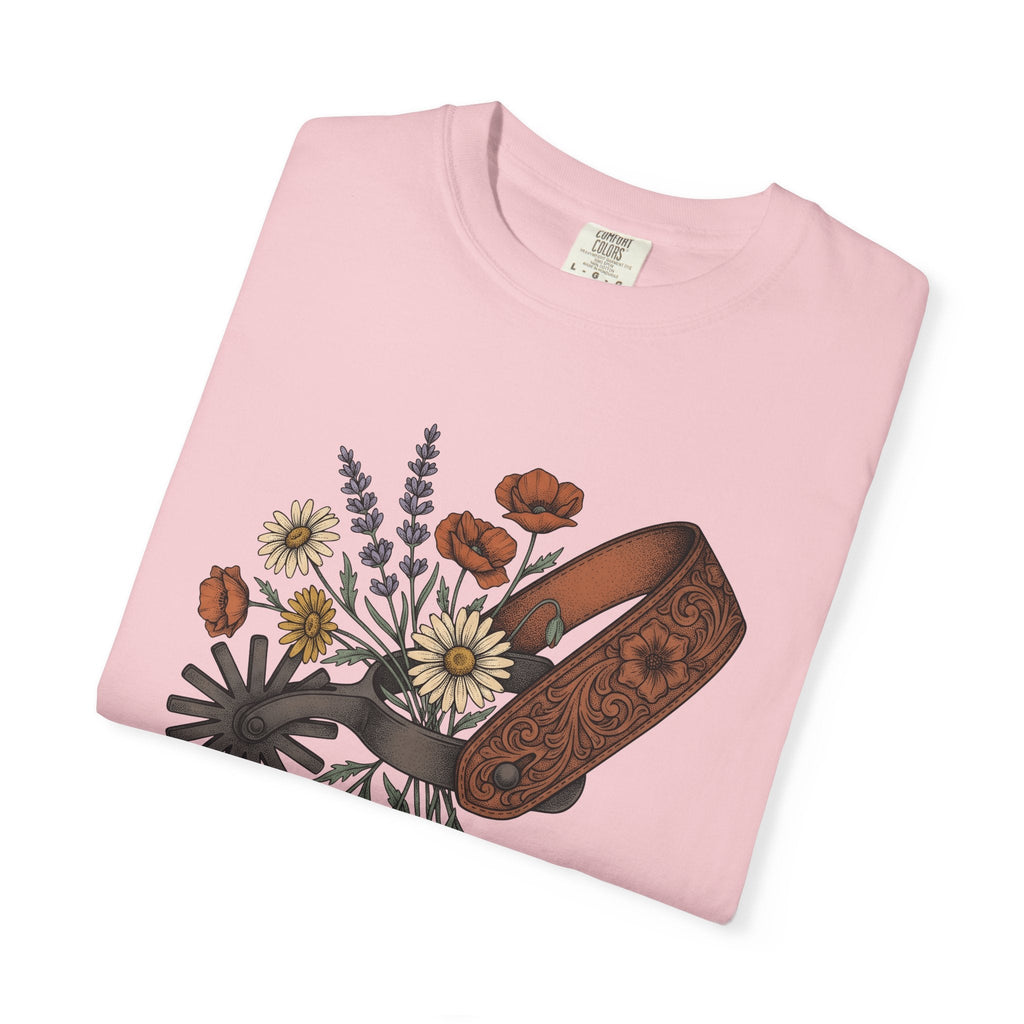 Cowboy Spur Shirt Cowgirl Blossom Gift for Women Rustic Tee product image 11