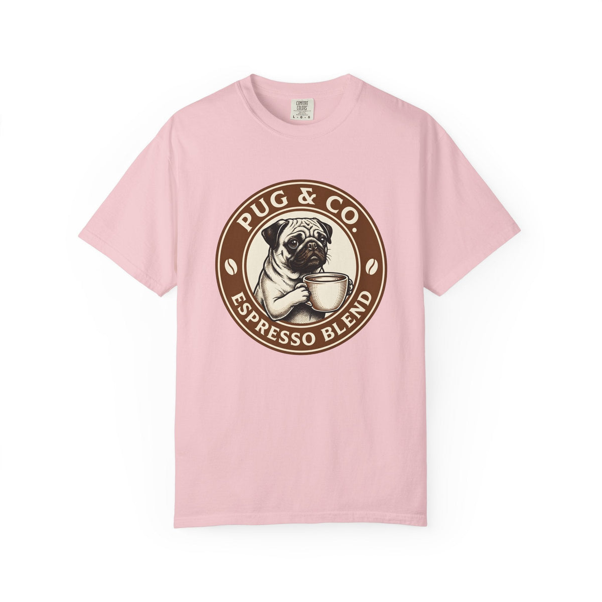 Pug Coffee Cup Shirt Coffee Dog Unisex Gift Vintage Tee Coffee Mug T-Shirt