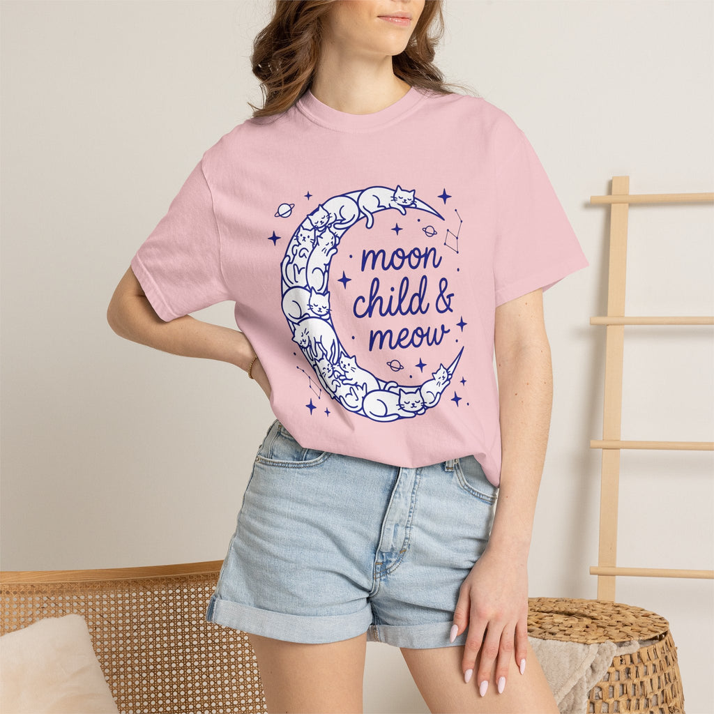 Moon Kittens Shirt Cat Zodiac Unisex Gift Sketch Tee Kitten product image 12
