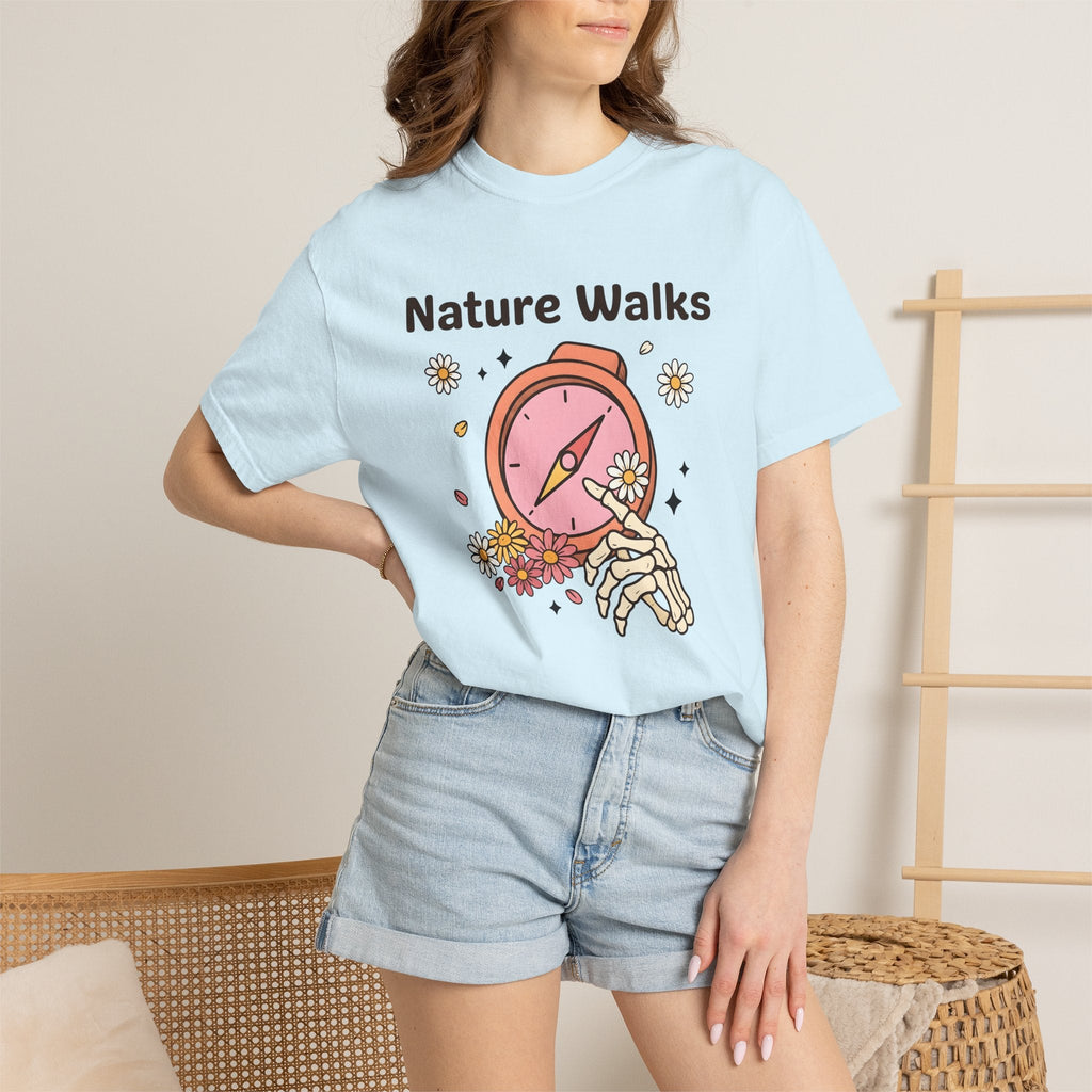 Compass Skeleton Hand Shirt Hiking Floral Unisex Gift product image 9
