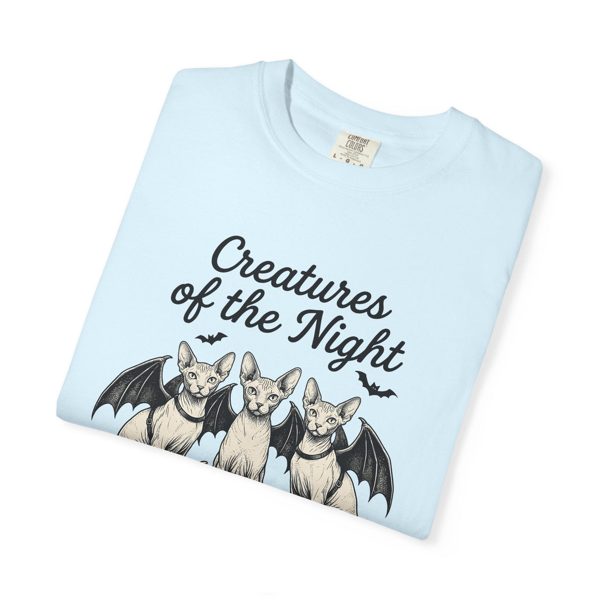 Sphynx Cat Bat Wings Shirt Autumn Unisex Gift Horror Tee product image 8
