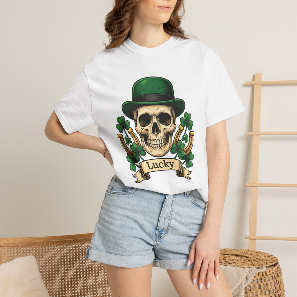 Skull Clover Shirt St Patrick's Day Fortune Unisex Gift product image 7