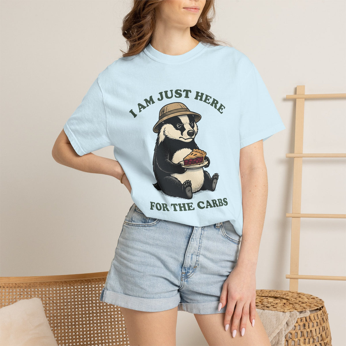 Badger Cake Shirt Desserts Critters Unisex Gift Heritage product image 9