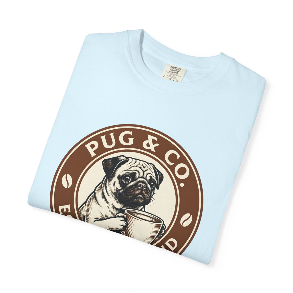 Pug Coffee Cup Shirt Coffee Dog Unisex Gift Vintage Tee Coffee Mug T-Shirt