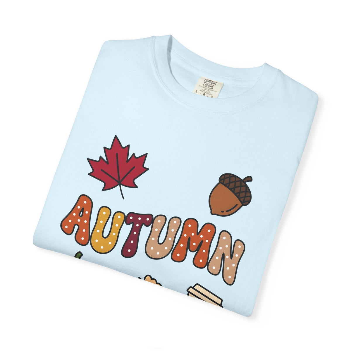 Fall Icons Line Art T-Shirt – Autumn Harvest Symbols product image 8