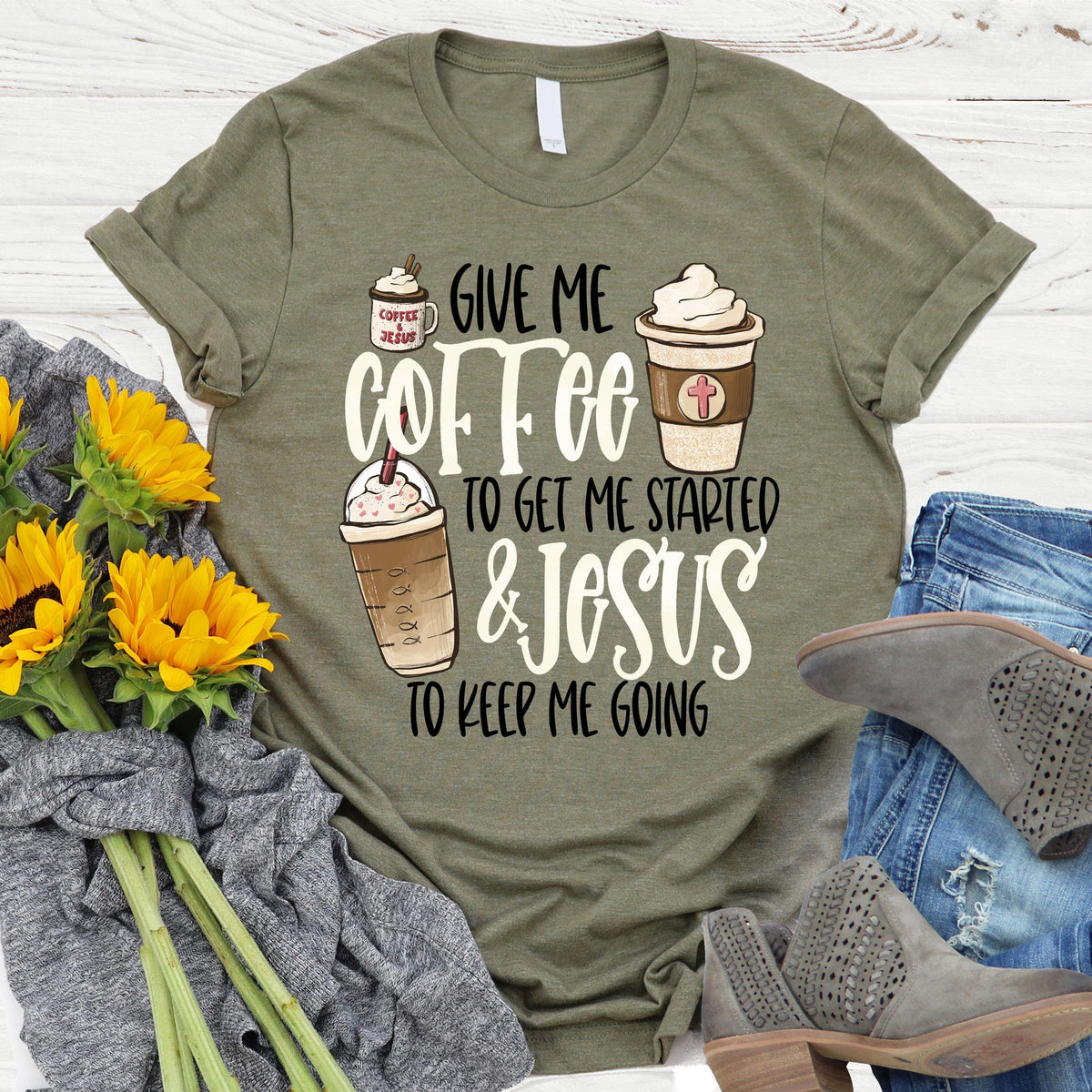 Jesus and Coffee Tee product image 1