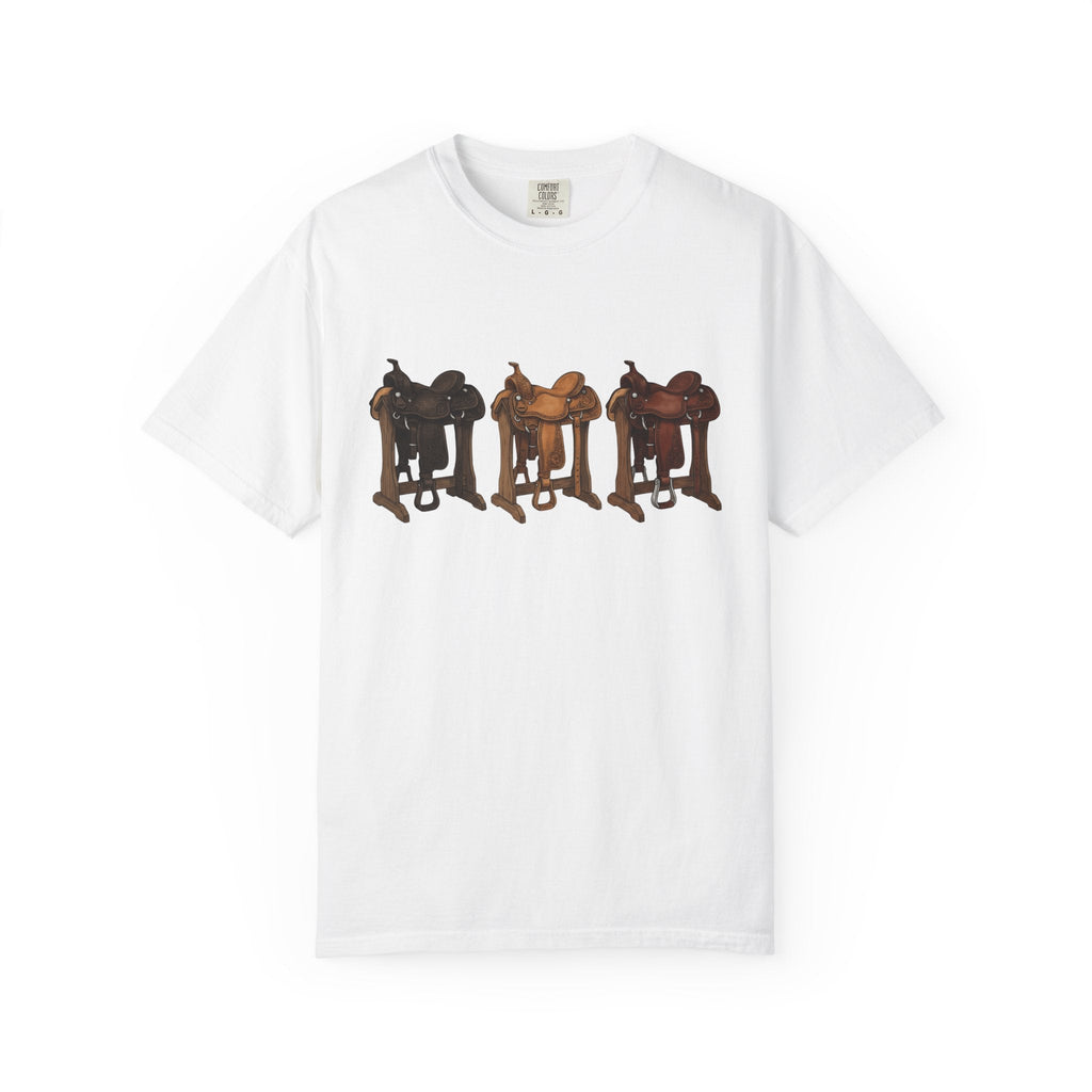 Rodeo Saddles Shirt Cowgirl Ranch Gift for Women Line Art product image 1
