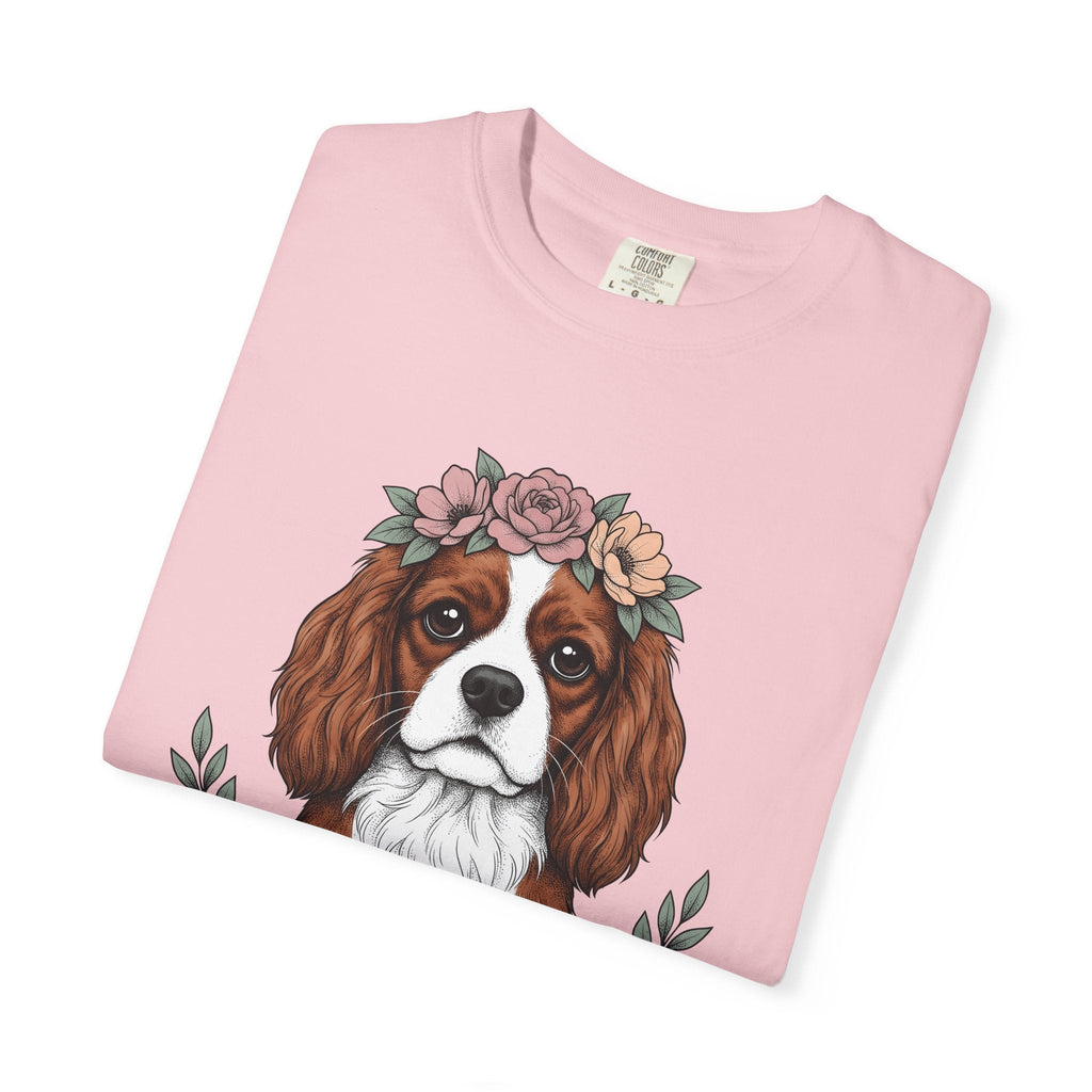 Cavalier Spaniel Dog Shirt Blossoms Gift Women Flower Art product image 11