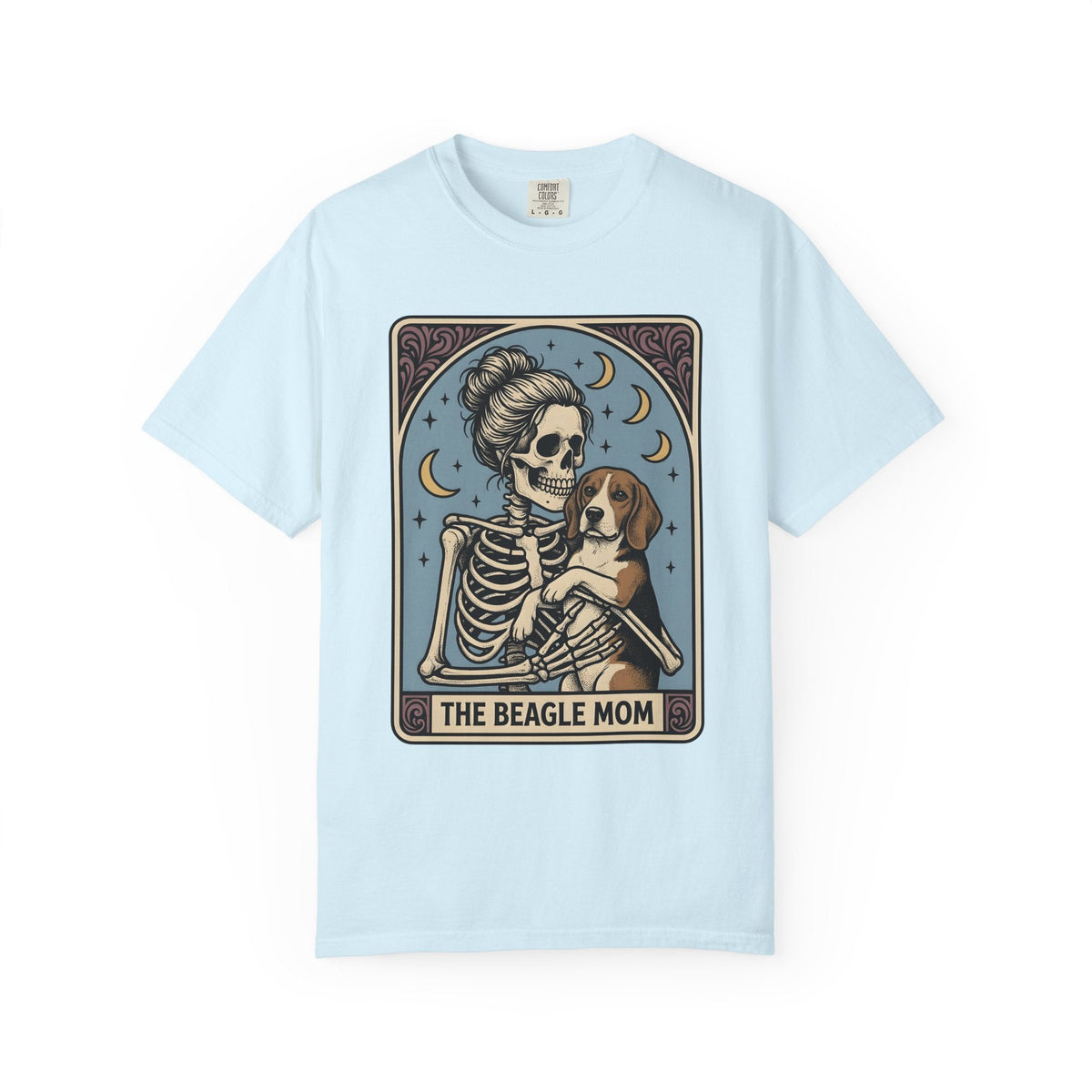 Skeleton Woman Beagle Vintage T-Shirt – Halloween Dog Mom product image 2