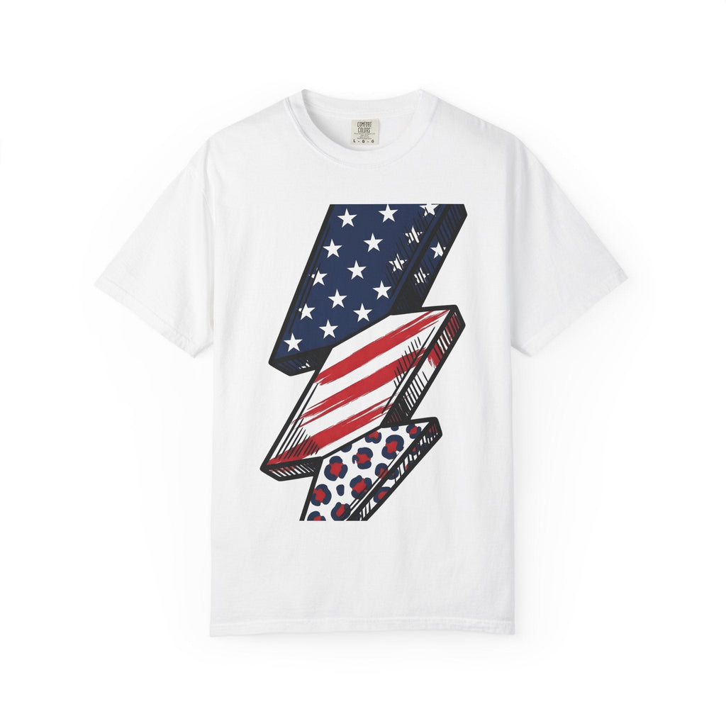 American Lightning Bolt Shirt 4th Of July Independence product image 1