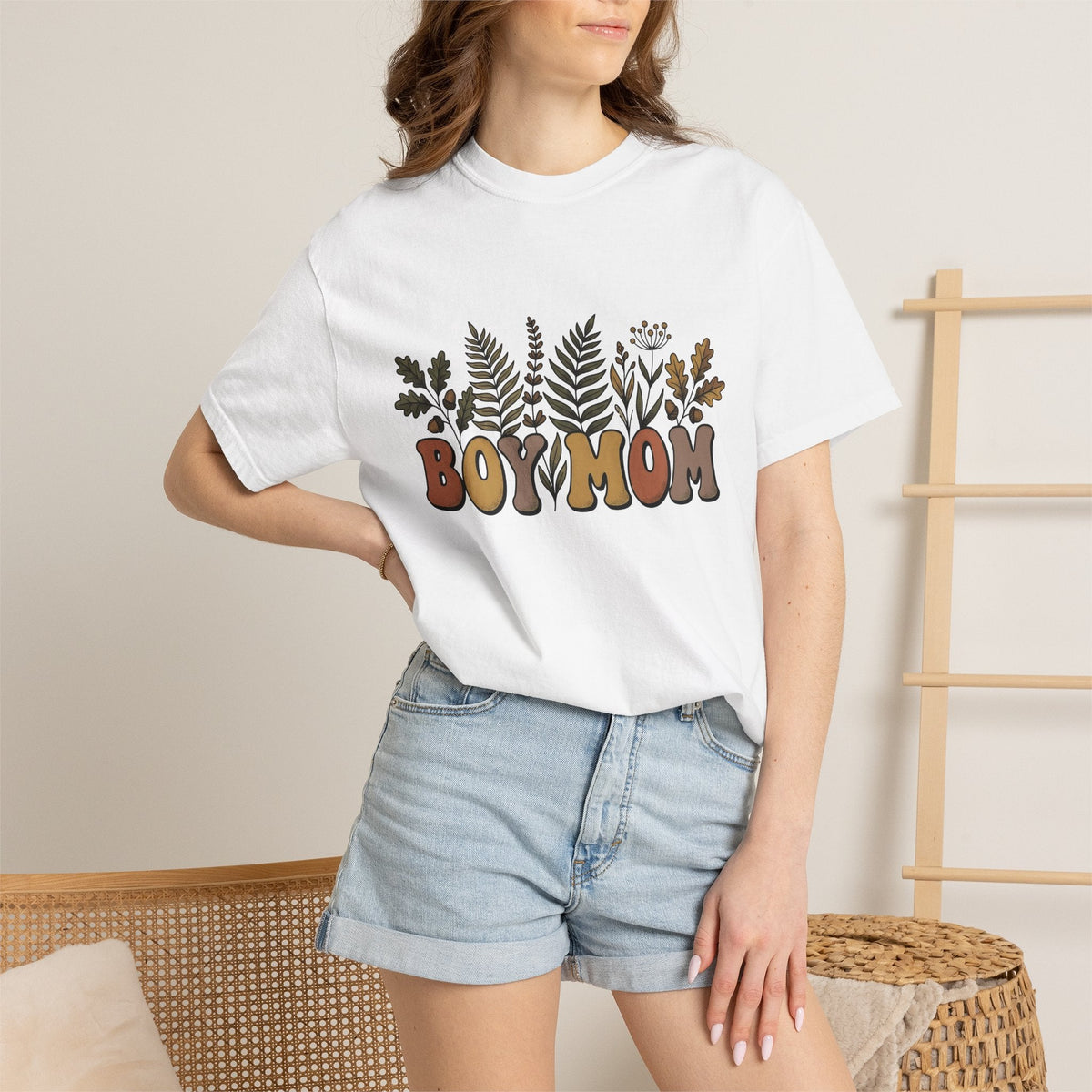 Floral Letters Shirt Mom Household Gift for Women Bohemian product image 6