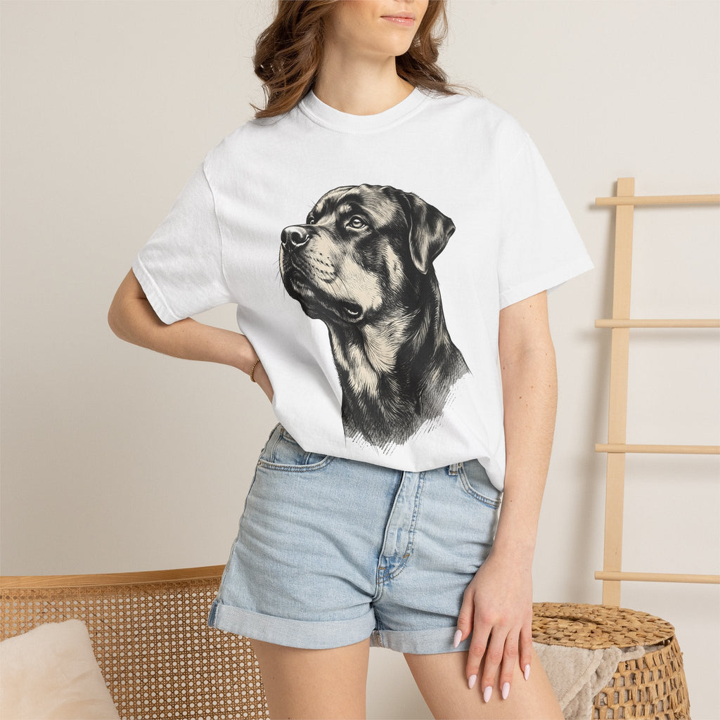 Rottweiler Portrait Shirt Dog Pets Unisex Gift Realistic product image 6