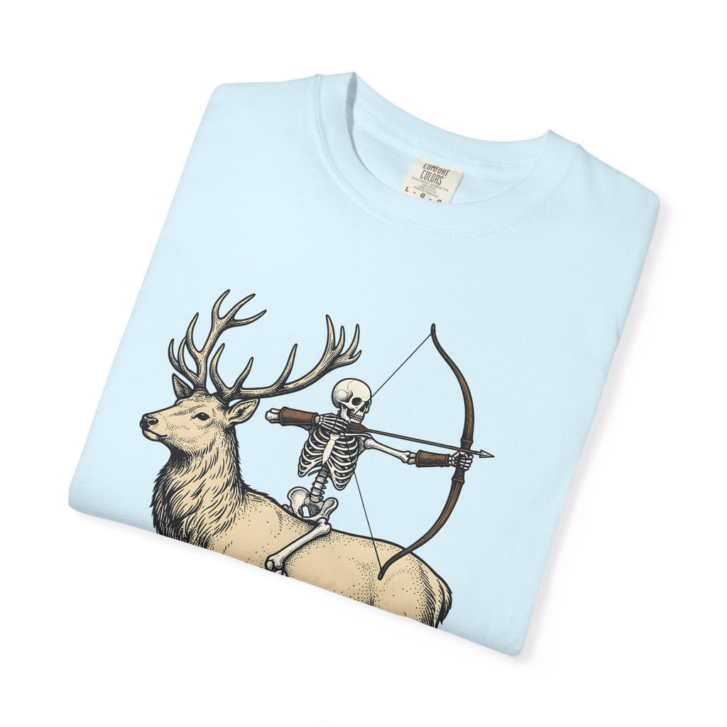 Skull Stag Antlers Retro T-Shirt – Gothic Autumn Fall product image 9