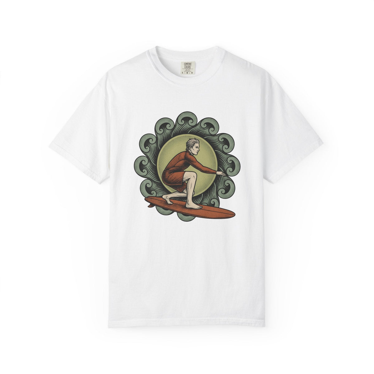 Surfer Shirt Sports Shore Gift Women Hand Drawn Tee product image 1