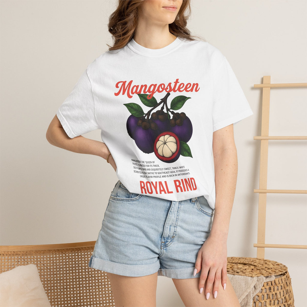 Mangosteen Fruit Shirt Kitchen Unisex Gift Hand Drawn Tee product image 6