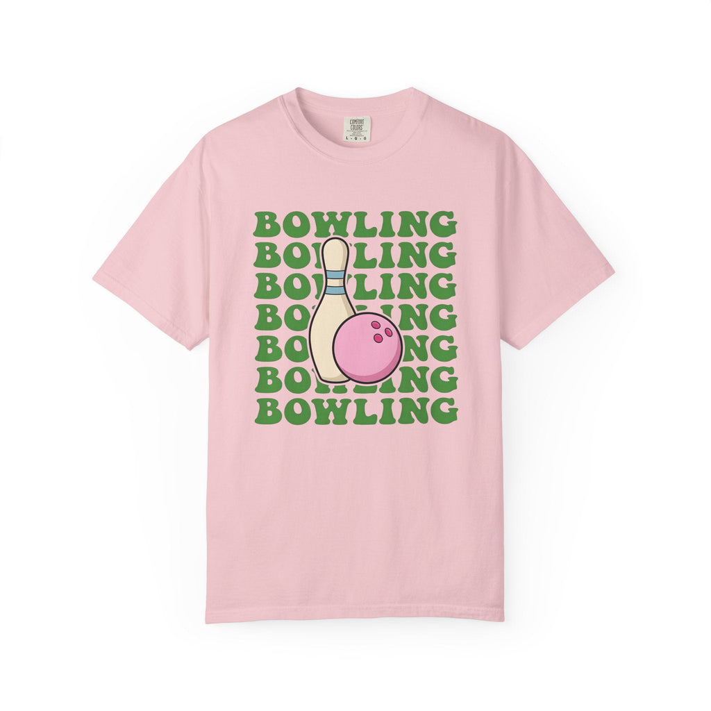 Bowling Ball Pin Shirt Athletics Unisex Gift Comic Tee product image 3