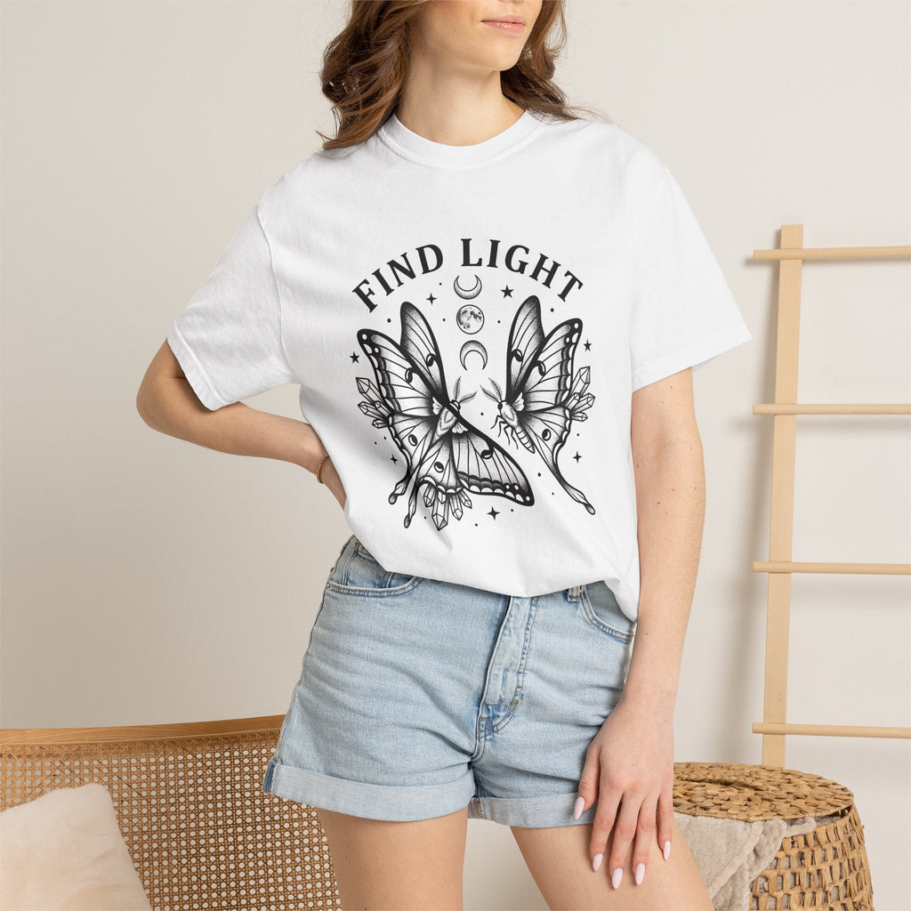 Luna Moths Shirt Animals Celestial Unisex Gift Boho Tee product image 6