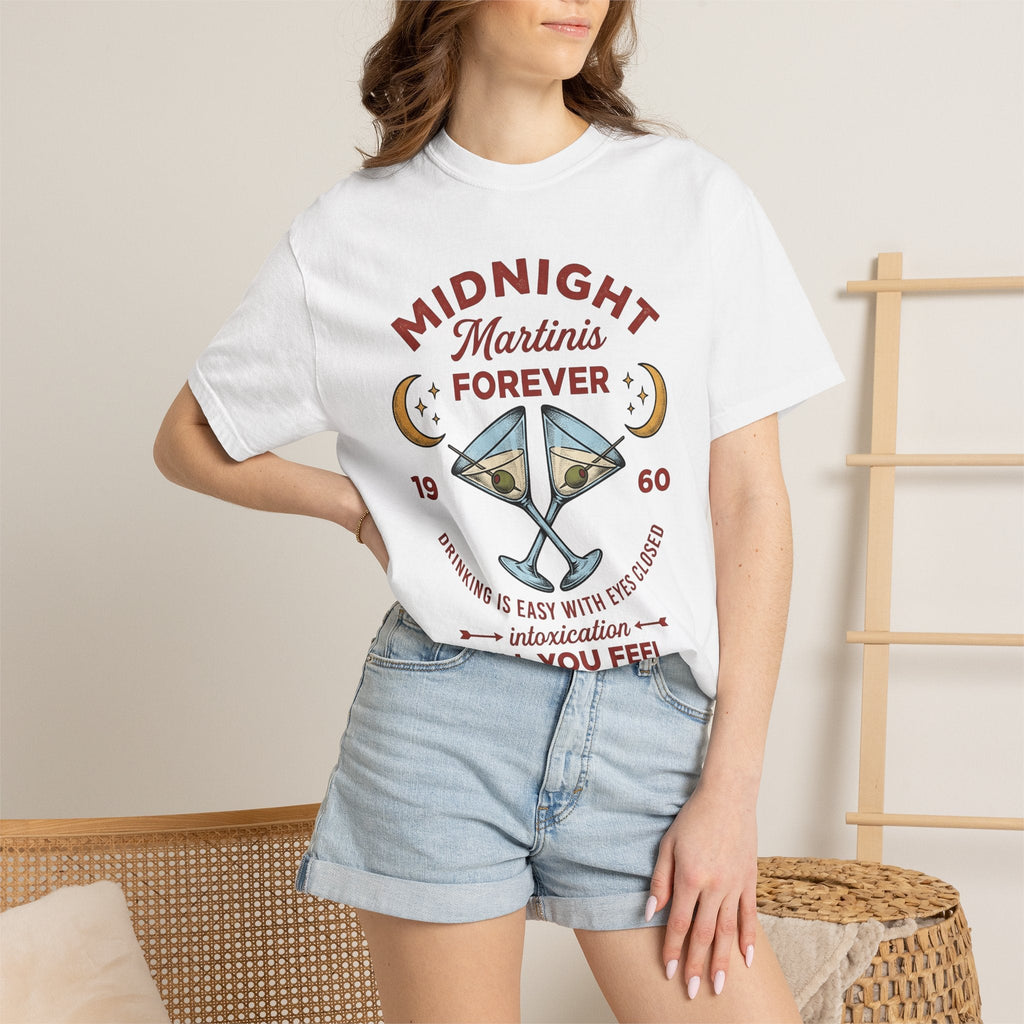 Martini Glass Shirt Drinks Event Unisex Gift Antique Tee product image 6