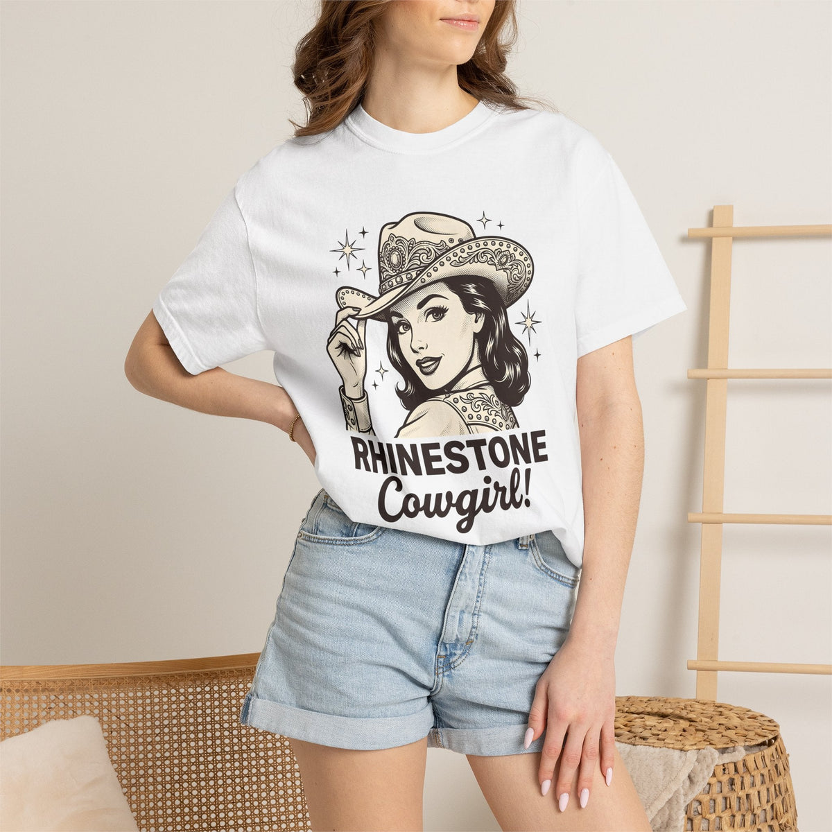 Cowgirl Portrait Shirt Western Gift for Women Vintage Tee product image 6