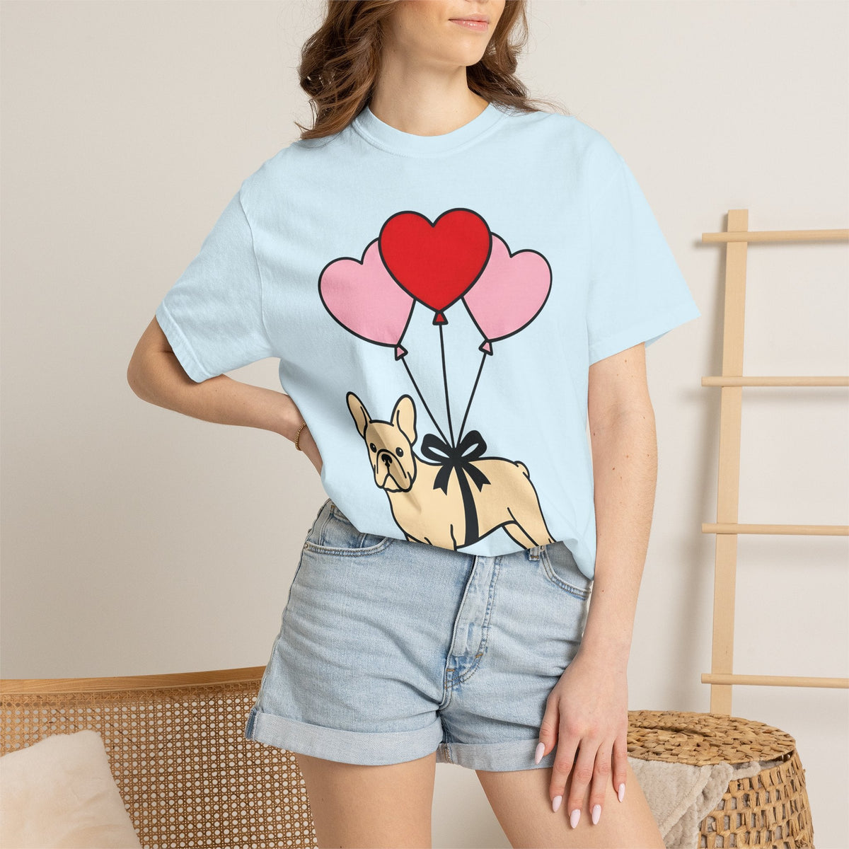 French Bulldog Shirt St. Valentine's Day Puppies Unisex product image 9