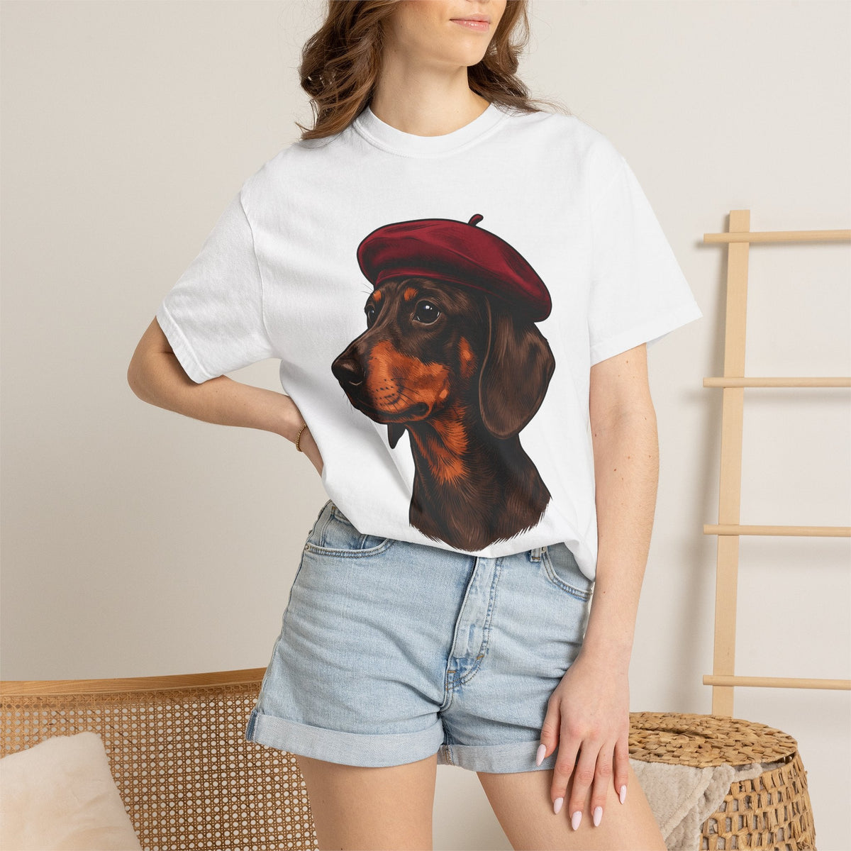 Dachshund Dog Shirt Creatures Unisex Gift Natural Tee product image 6