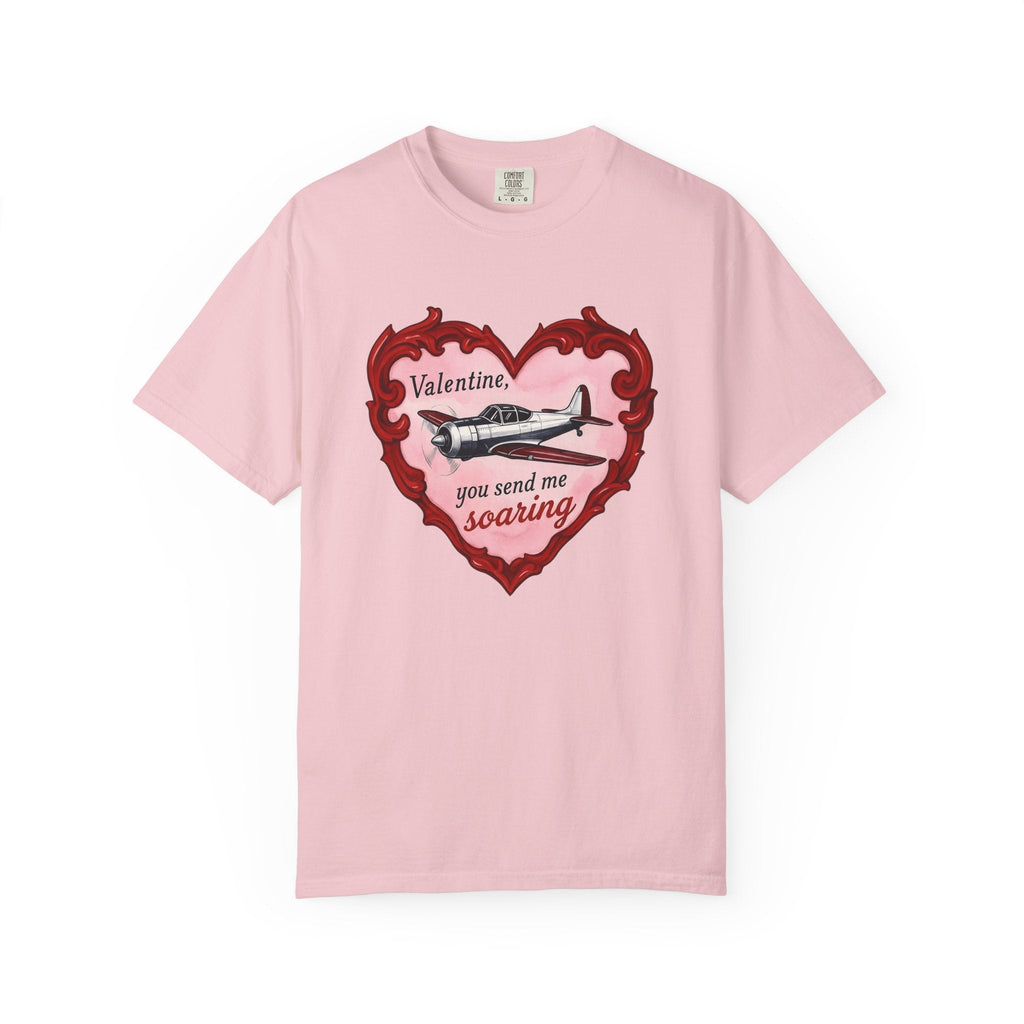 Airplane Love Shirt St Valentines Day Unisex Gift Retro Tee product image 3