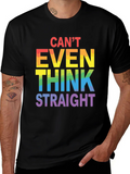 Cant Even Think Straight LGBT Pride T-Shirt product image 1