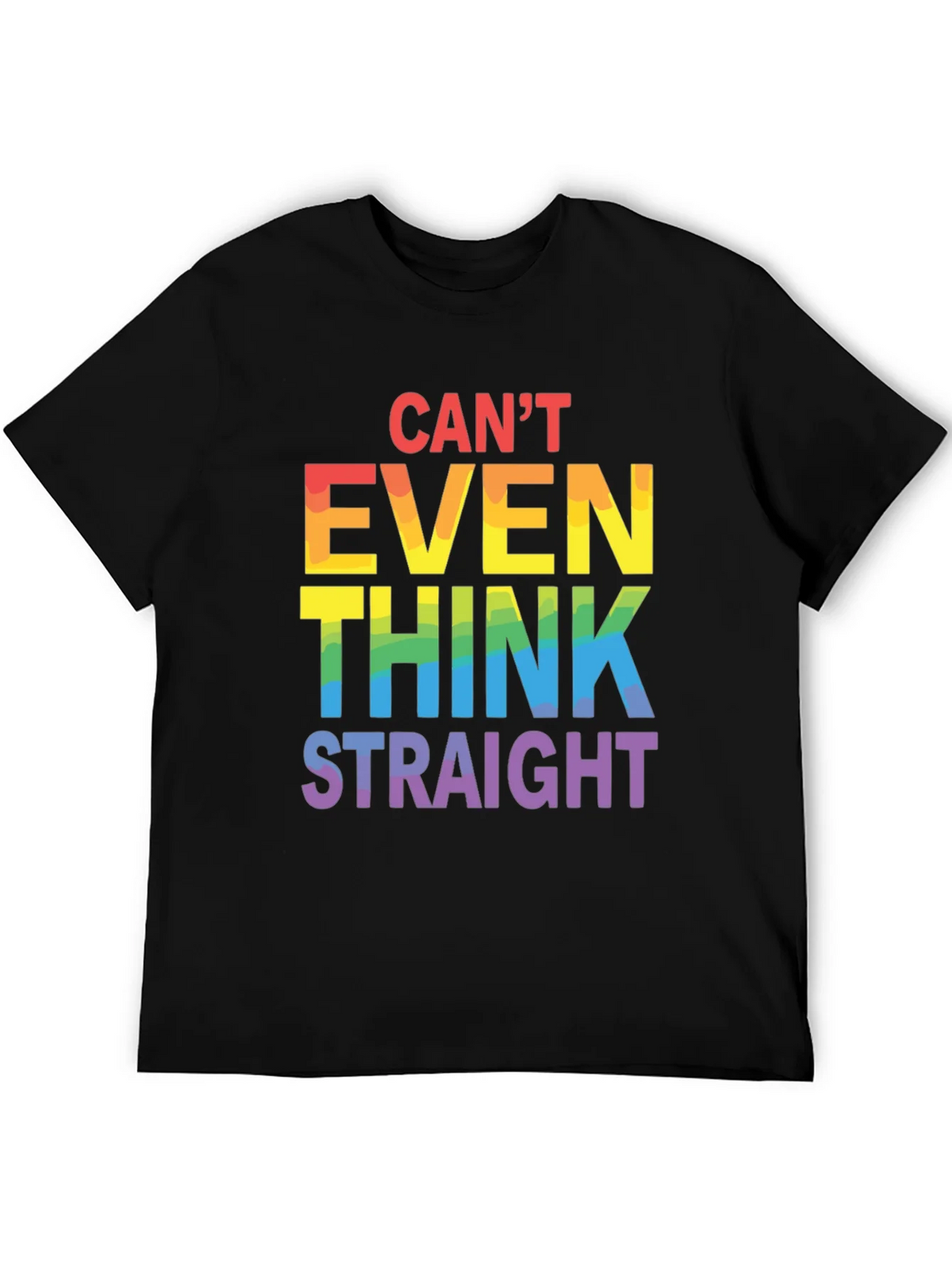 Cant Even Think Straight LGBT Pride T-Shirt product image 4