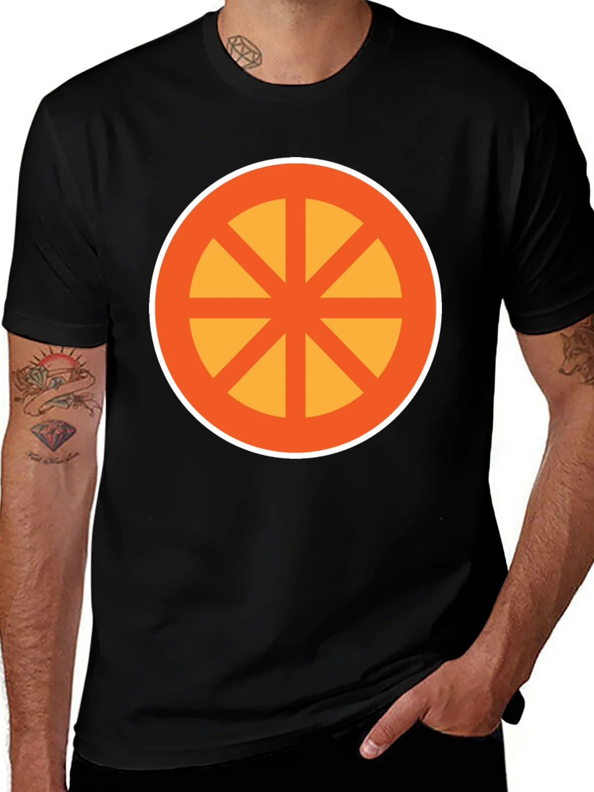 Geometric Circle Graphic Tee - Modern Casual Comfort product image 1