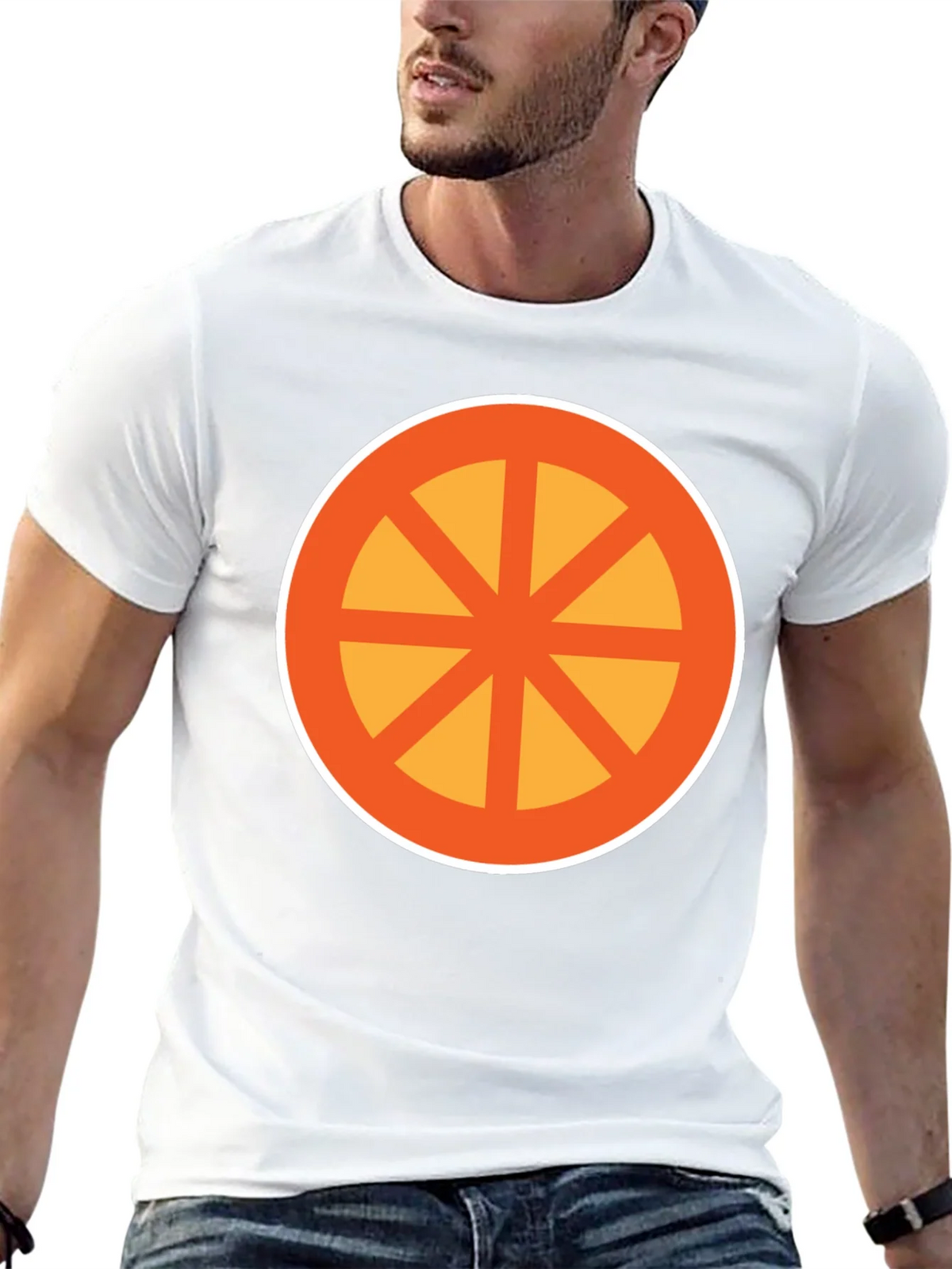 Geometric Circle Graphic Tee - Modern Casual Comfort product image 12