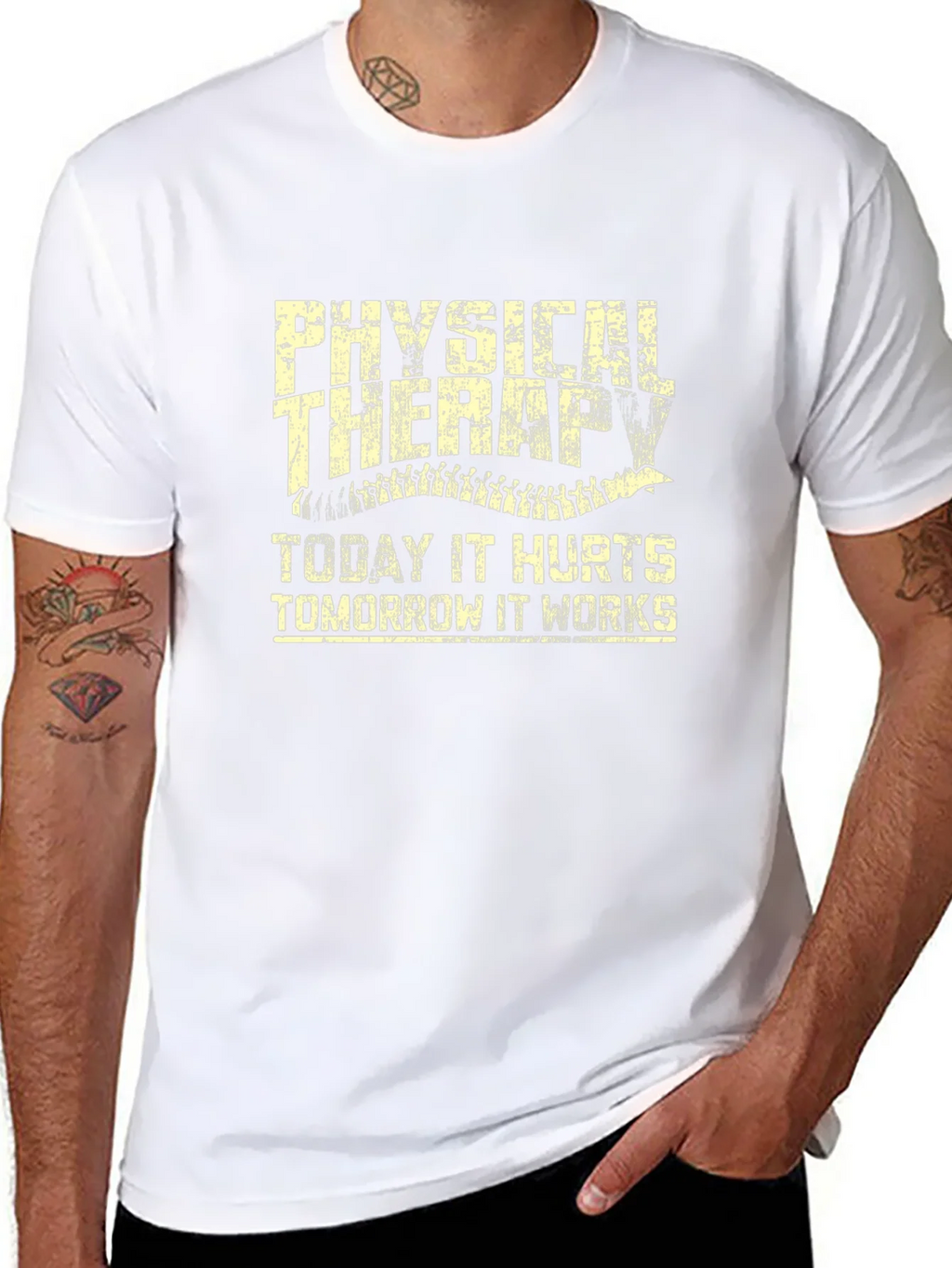 Physical Therapy T-Shirt: Today It Hurts Tomorrow It Works product image 7