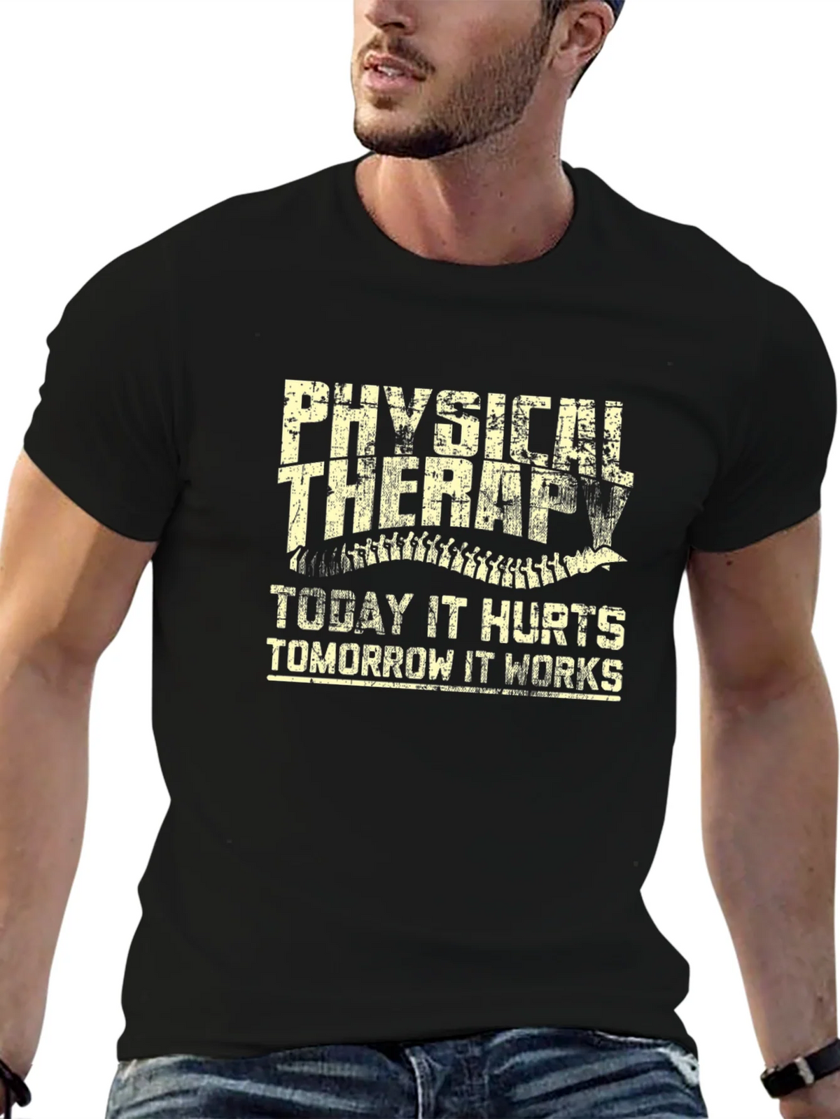 Physical Therapy T-Shirt: Today It Hurts Tomorrow It Works product image 6