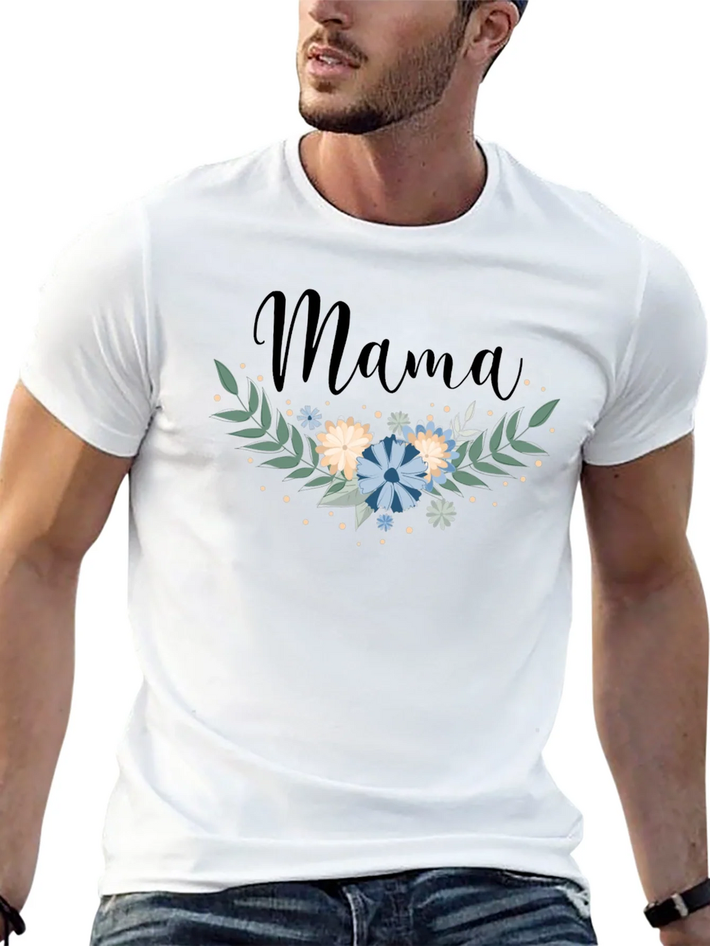 Mama Floral Graphic Tee - Trendy Mom Shirt product image 12
