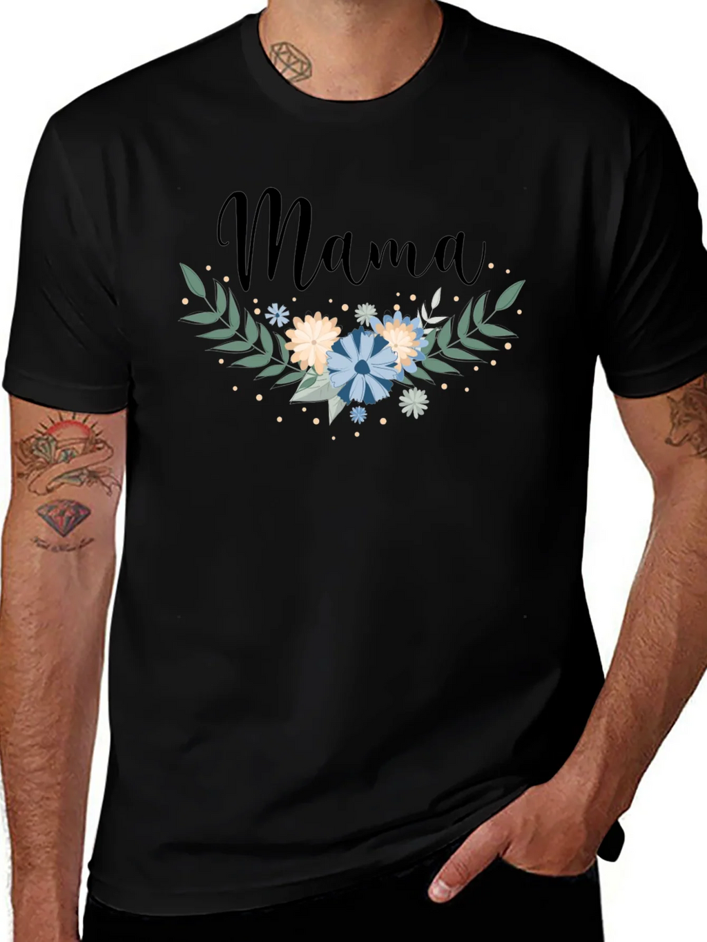 Mama Floral Graphic Tee - Trendy Mom Shirt product image 1