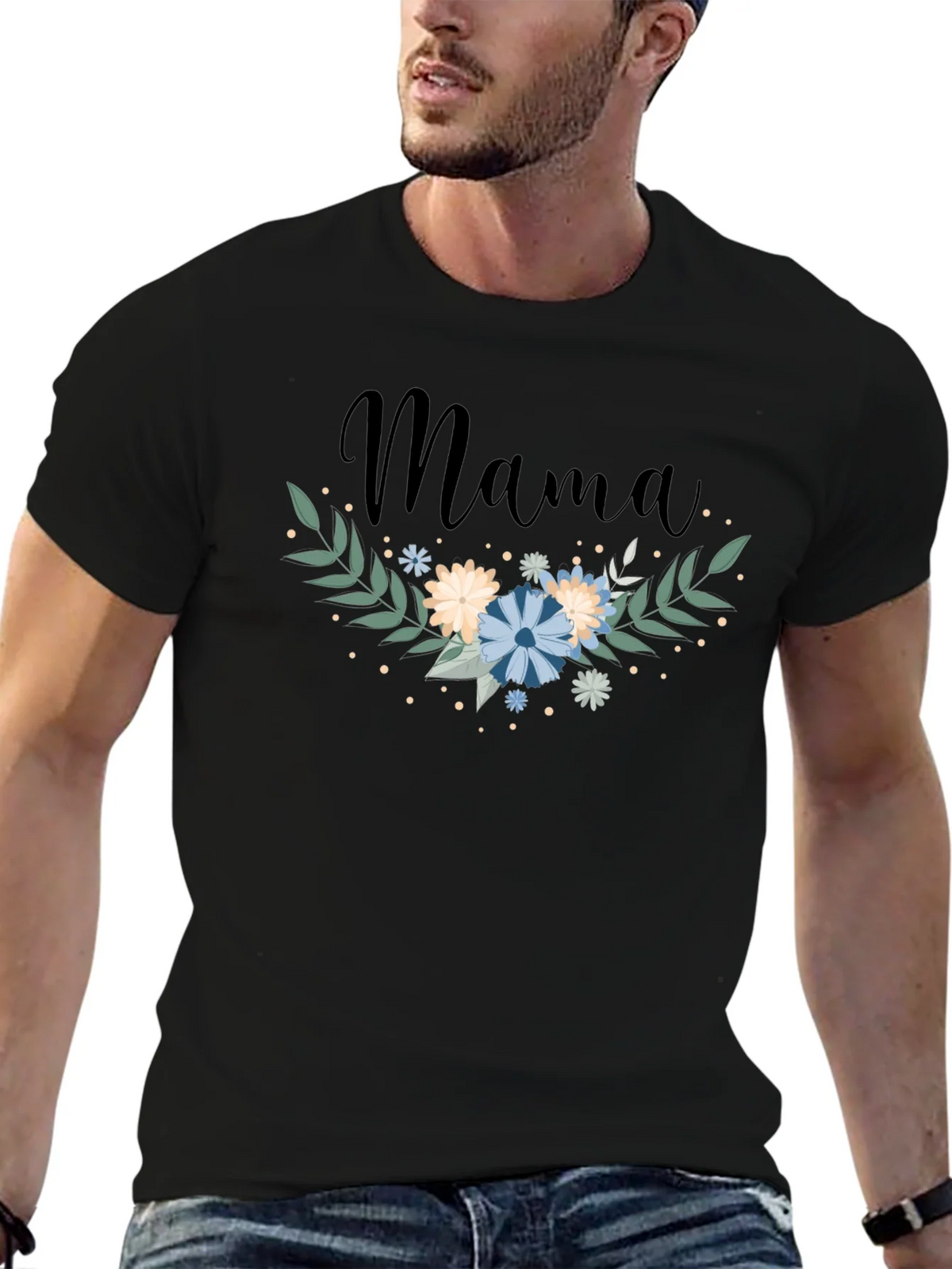 Mama Floral Graphic Tee - Trendy Mom Shirt product image 6
