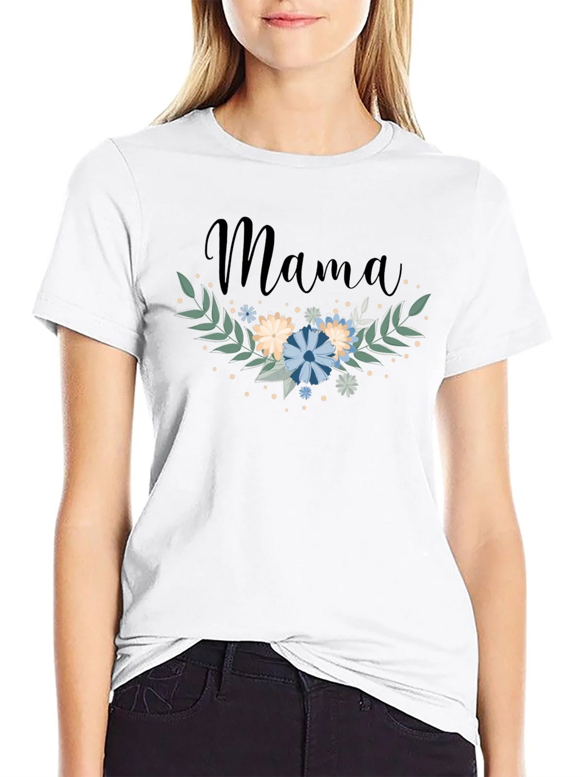 Mama Floral Graphic Tee - Trendy Mom Shirt product image 8