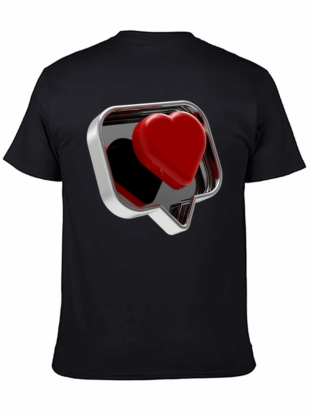 Heart Like Graphic Tee - Stylish Black T-Shirt for Men product image 4