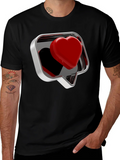 Heart Like Graphic Tee - Stylish Black T-Shirt for Men product image 1