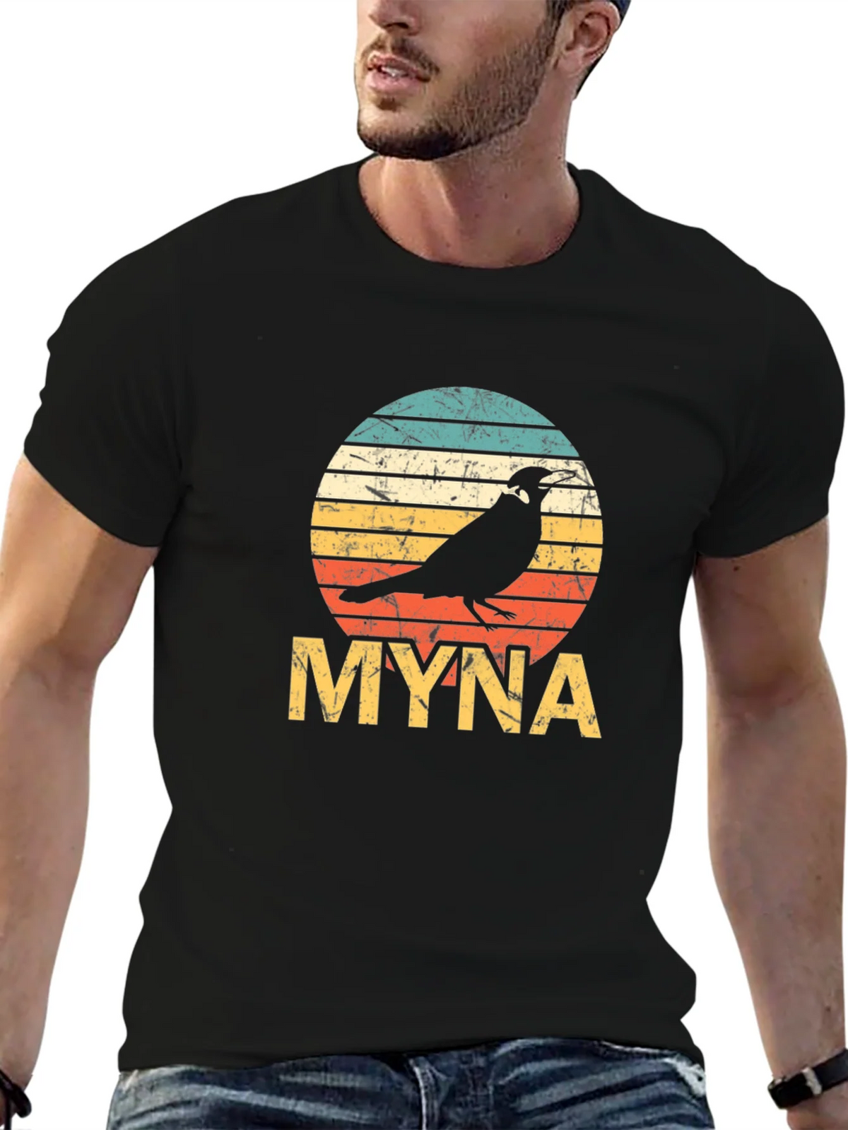 Retro Myna Bird T-Shirt - Vintage Graphic Tee product image 3