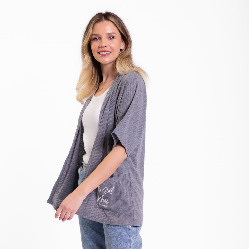 Be Still Waffle Knit Kimono product image 3