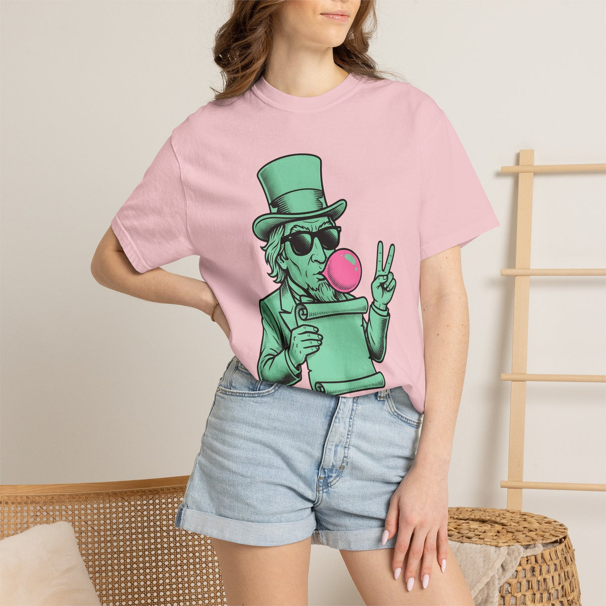 Uncle Sam Shirt America Flag Gift Women Comic Tee Patriot product image 12