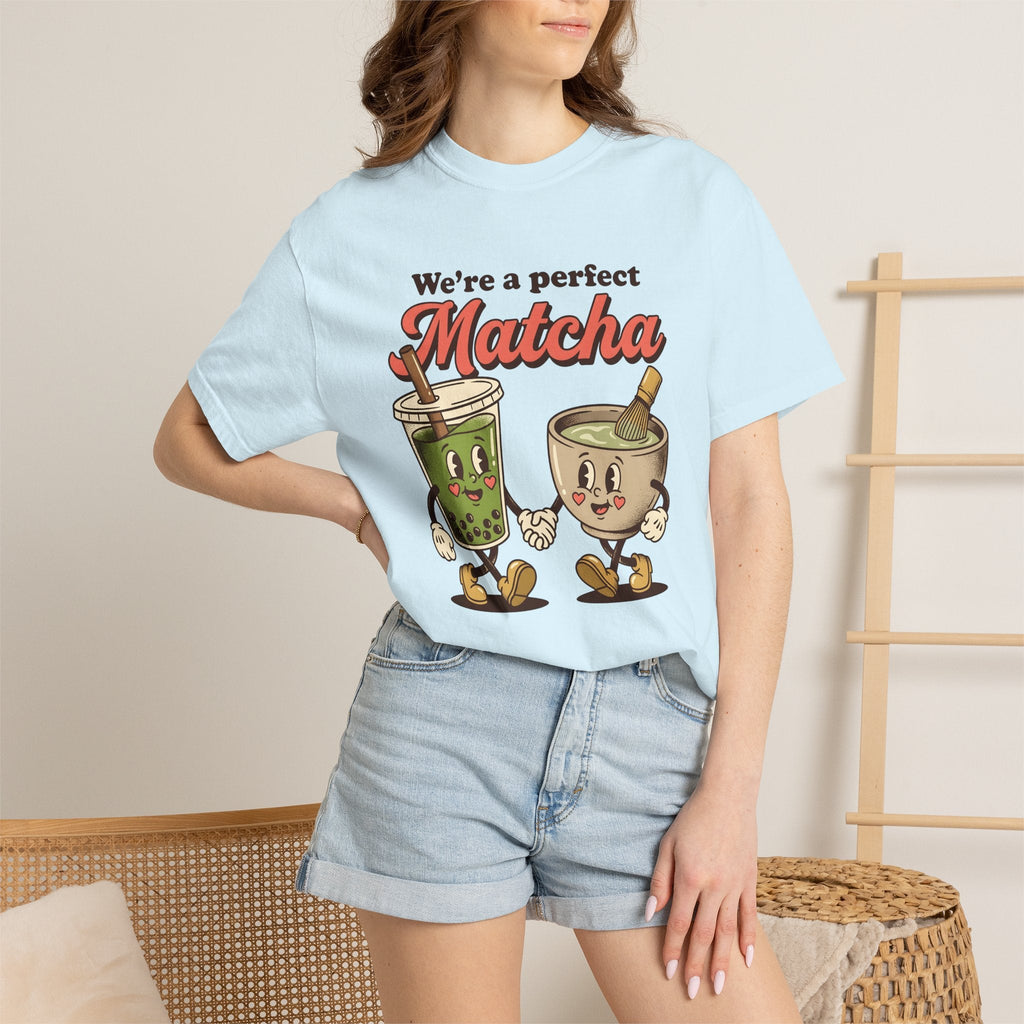 Matcha Tea Characters Shirt St. Valentine's Day Couple product image 9