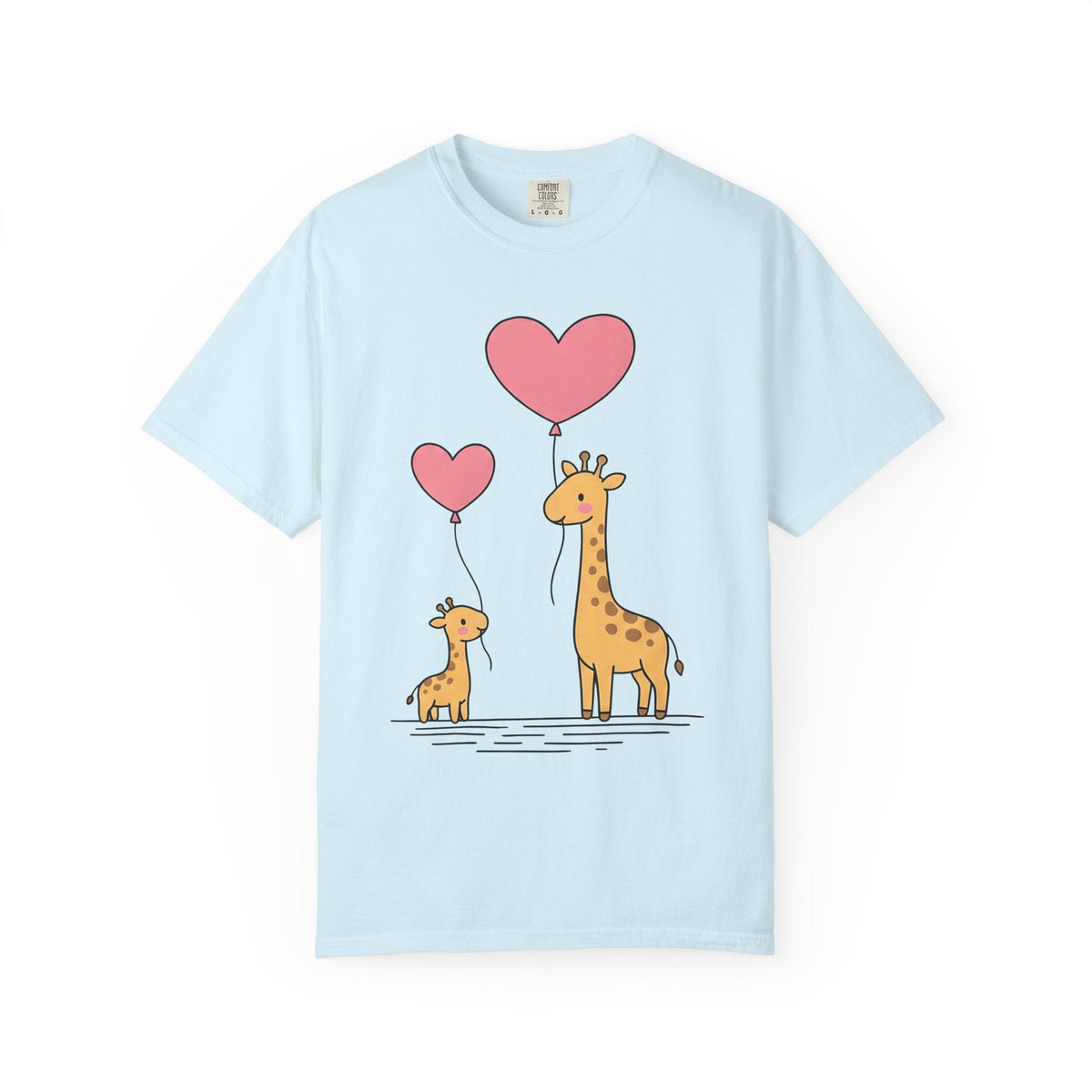Giraffe Pair Shirt Animals Affection Unisex Gift Sweet Tee product image 2