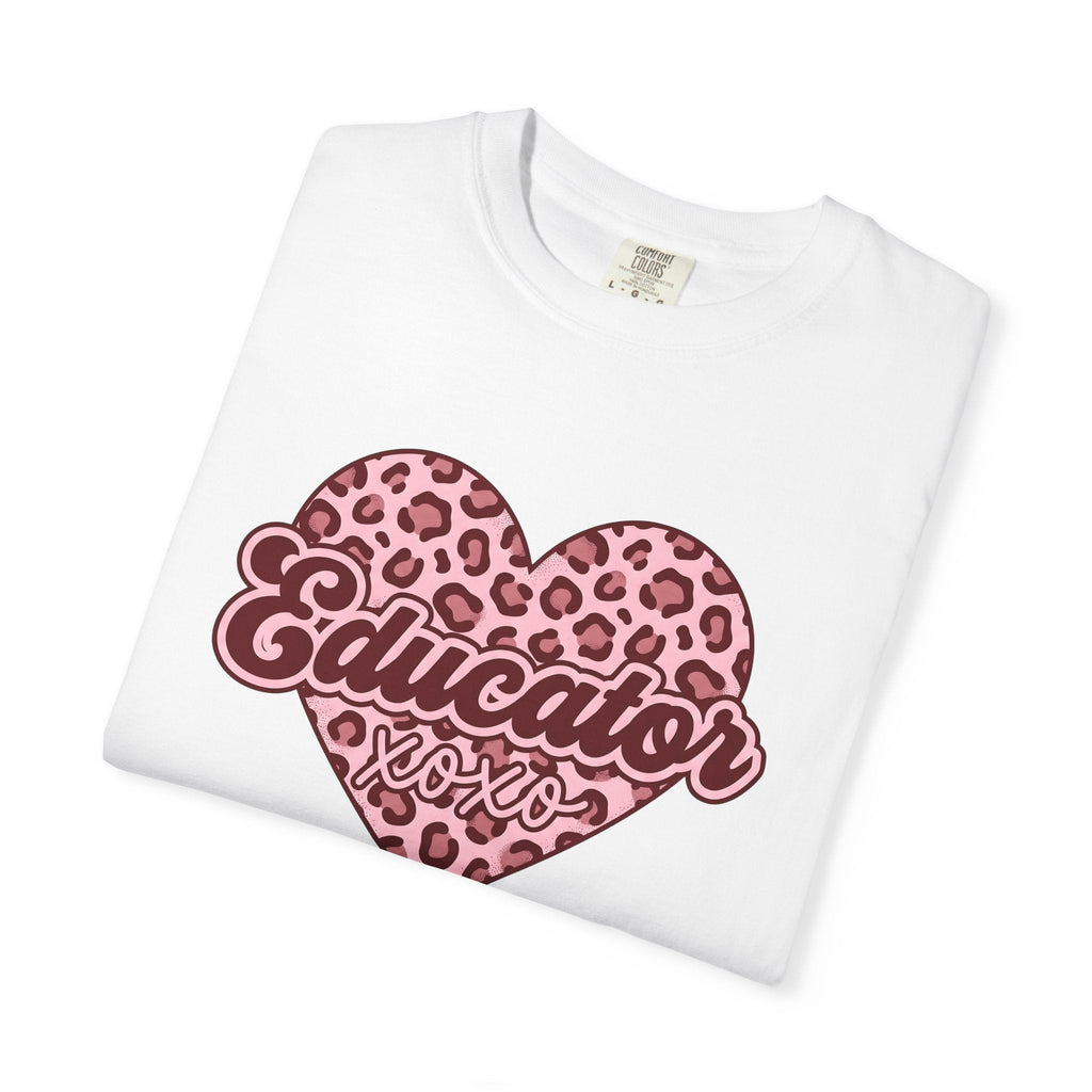 Spotted Heart Shirt Teacher Love Unisex Gift Graphic Tee product image 5
