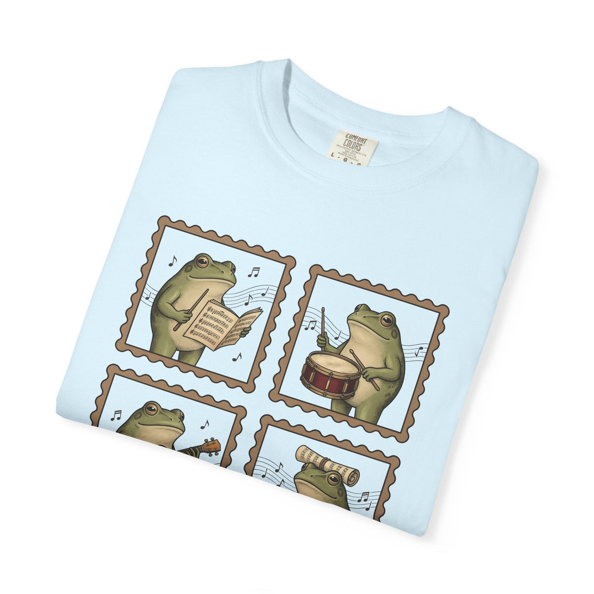 Frog Players Shirt Music Critters Unisex Gift Sketch Tee product image 8
